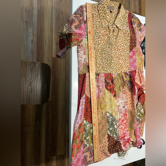 Kachel Anthropologie Silk Boho look Dress, size 8 - Picture 9 of 9